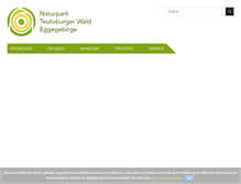 Tablet Screenshot of naturpark-teutoburgerwald.de